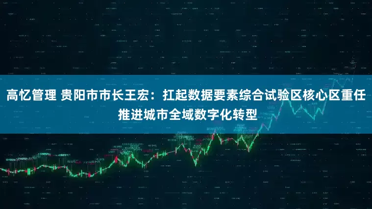 高忆管理 贵阳市市长王宏：扛起数据要素综合试验区核心区重任 推进城市全域数字化转型