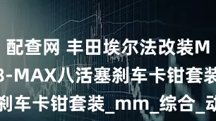 配查网 丰田埃尔法改装MUC前轮F8-MAX八活塞刹车卡钳套装_mm_综合_动力